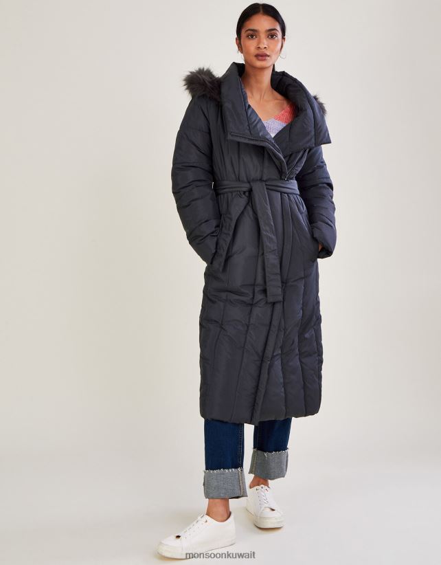 Monsoon lola padded coat discount