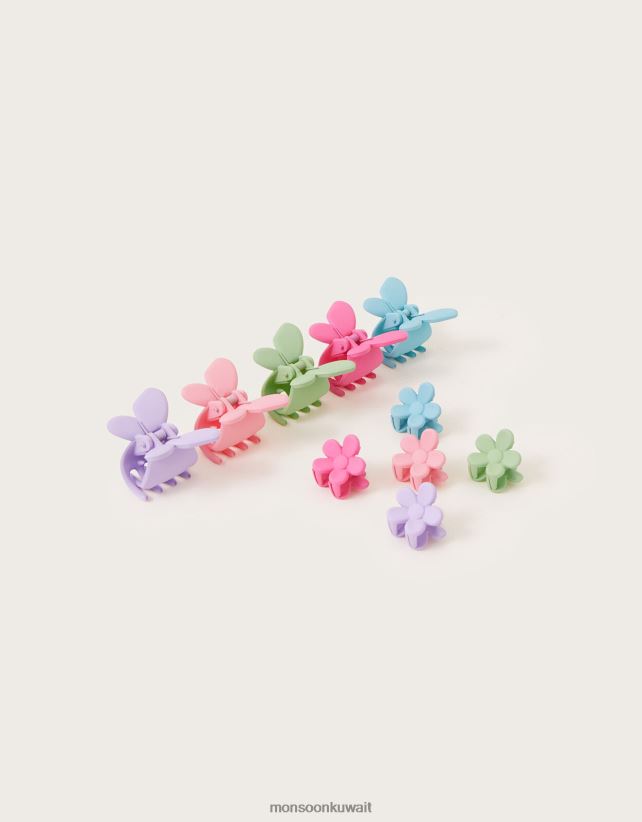 مشابك مخلب غير لامعة، 10 عبوات ملحق حار Monsoon بنت N4BV8X2513 - Monsoon kuwait online shopping