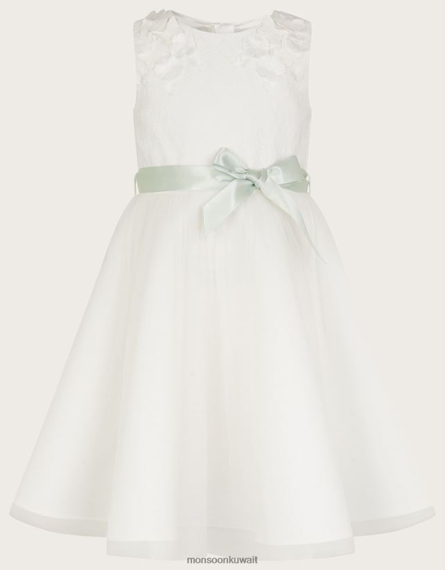 Monsoon UAE - فريا 3D فستان وصيفة الشرف ملابس عاج Monsoon بنت N4BV8X2030