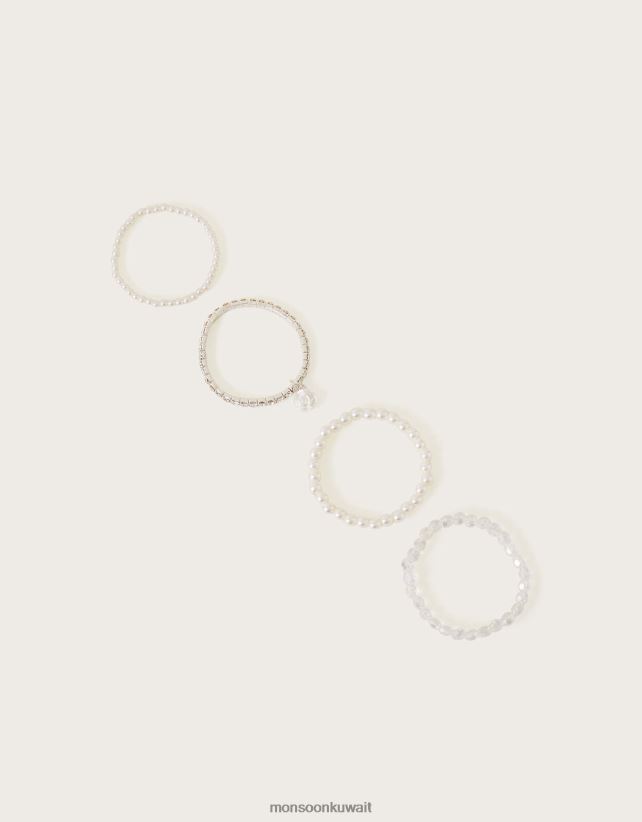 Monsoon Kuwait - أساور وصيفة العروس، 4 قطع ملحق موضة Monsoon بنت N4BV8X2576
