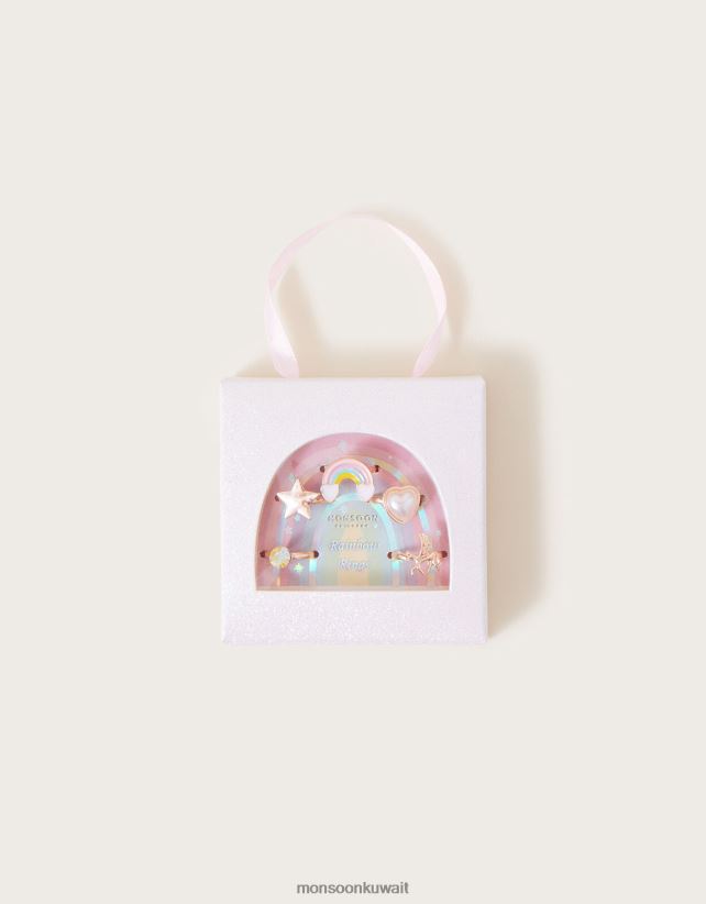 Monsoon UAE - حلقات قوس قزح 5 عبوات ملحق موضة Monsoon بنت N4BV8X1672