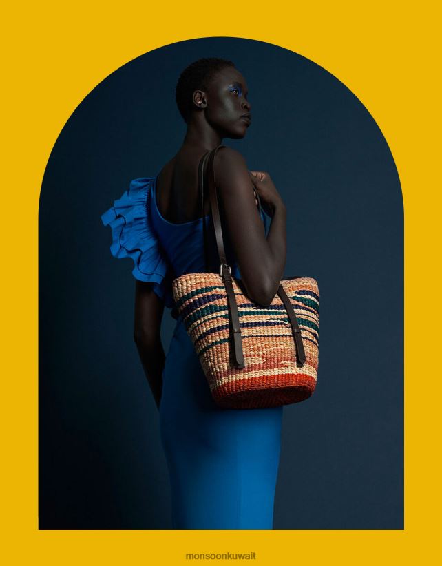 Monsoon Kuwait - حقيبة حمل مصبوغة برباط من Aaks Hawa ملحق أنيق Monsoon نحيف N4BV8X1258