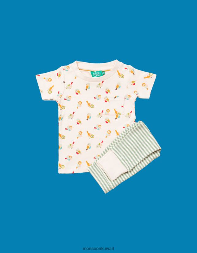 Monsoon Kuwait - مجموعة لعب وقميص طائر صغير من Little Green Radicals ملابس متعدد Monsoon أطفال N4BV8X1984