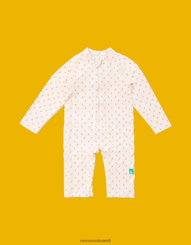 بدلة Little Green Radicals Rose Flower بعامل حماية من الشمس 50+ ملابس متعدد Monsoon أطفال N4BV8X1921 - Monsoon online customer service