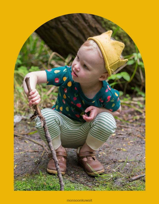 تي شيرت برقعة نباتية ومجموعة لعب الركض من Little Radicals ملابس أخضر Monsoon أطفال N4BV8X2278 - Monsoon online customer service