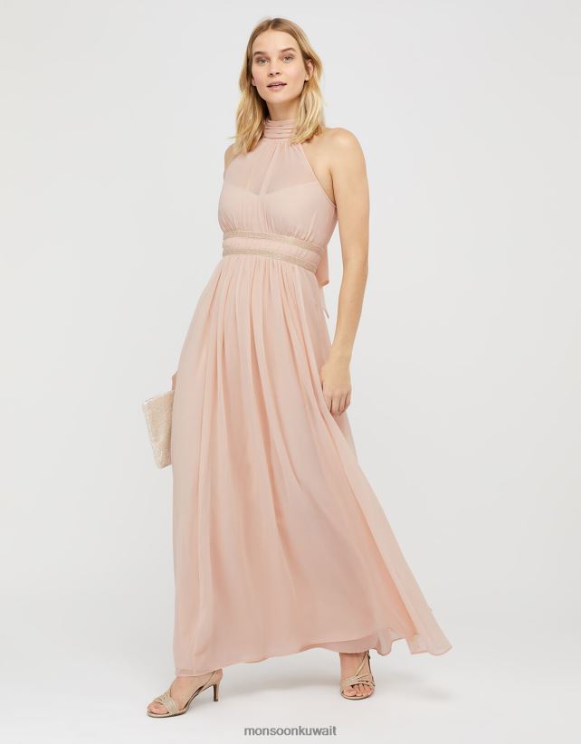 فستان ماريون طويل مزين بحمالات ملابس ناقص Monsoon نحيف N4BV8X1168 - Monsoon kuwait avenues