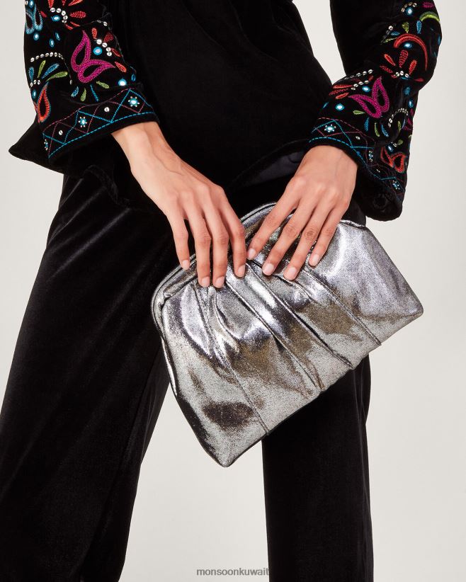 Monsoon accessorize - حقيبة معدنية ترهل ملحق حار Monsoon نحيف N4BV8X1192