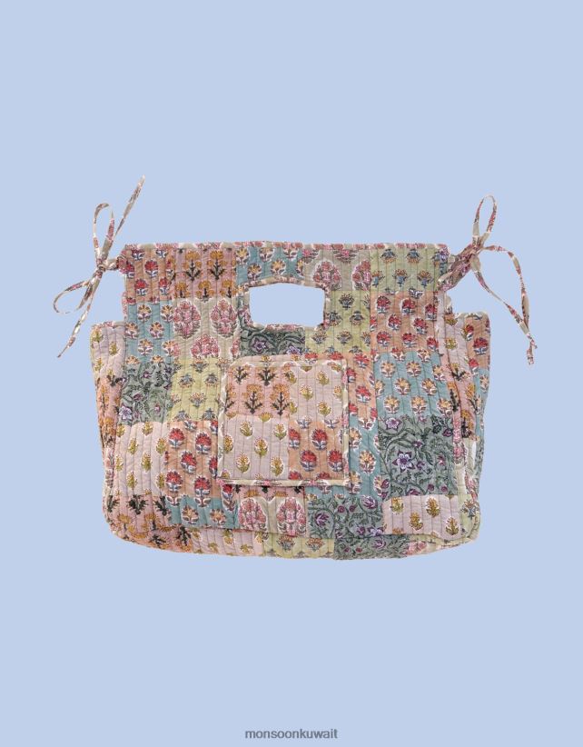 حقيبة ميزون إم المرقعة ملحق لون القرنفل Monsoon نحيف N4BV8X1210 - Monsoon kuwait online shopping
