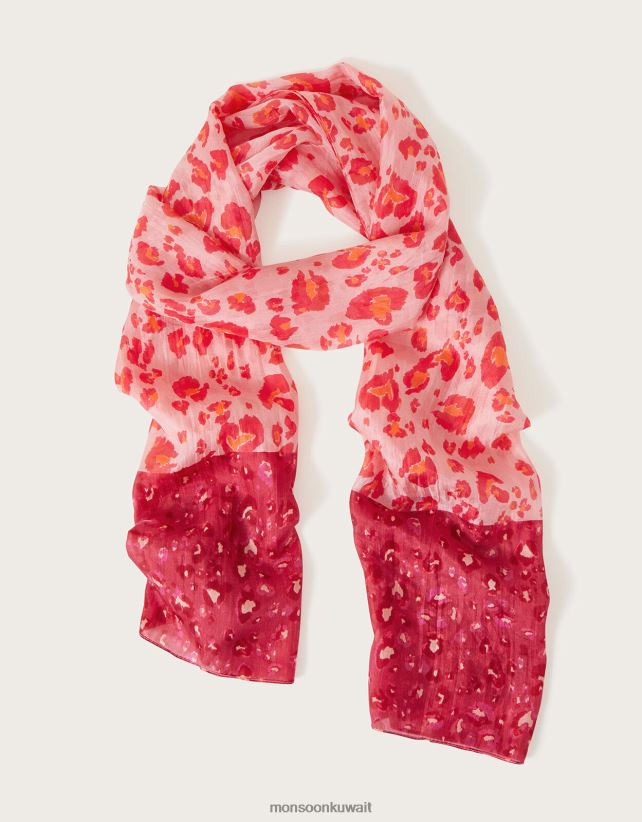 وشاح حريري بطباعة حيوان ملحق أنيق Monsoon نحيف N4BV8X1215 - Monsoon kuwait online shopping