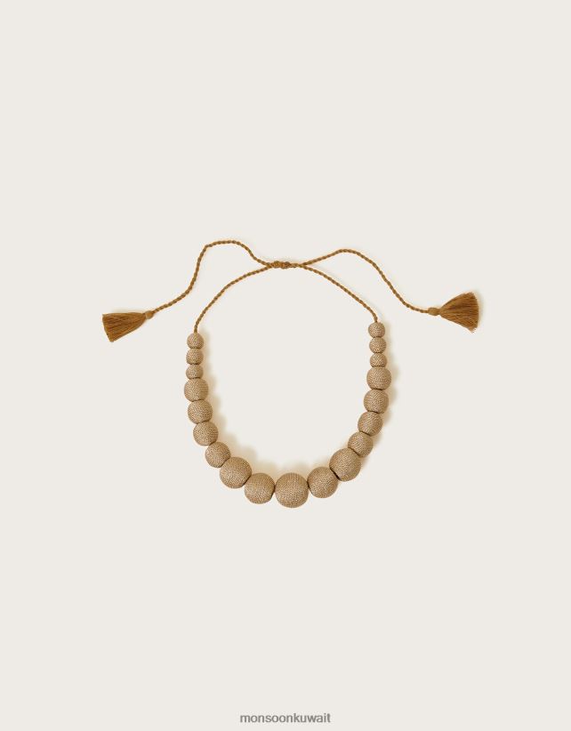 قلادة مطرزة بالتفاصيل ملحق موضة Monsoon نحيف N4BV8X1229 - Monsoon online customer service