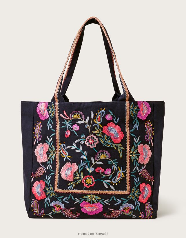 Monsoon UAE - حقيبة تسوق مطرزة ملحق حار Monsoon نحيف N4BV8X1268