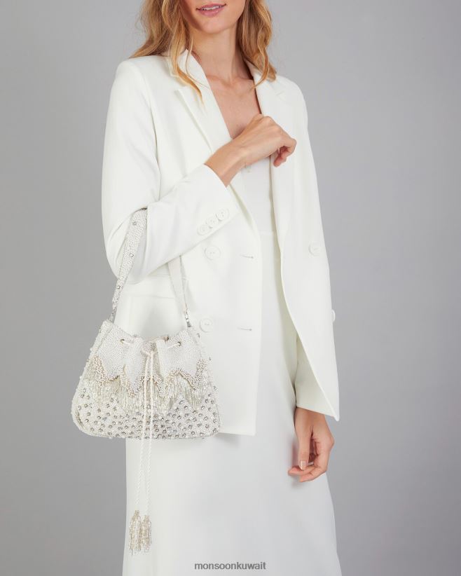 حقيبة يد مزينة باللؤلؤ ملحق أنيق Monsoon نحيف N4BV8X1299 - Monsoon kuwait avenues