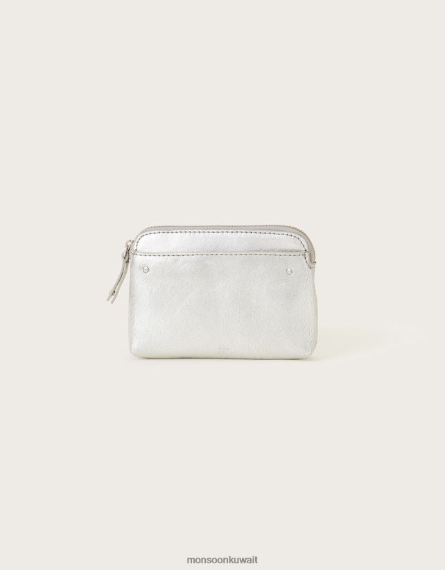 Monsoon Kuwait - حقيبة معدنية جلدية صغيرة ملحق موضة Monsoon نحيف N4BV8X1303