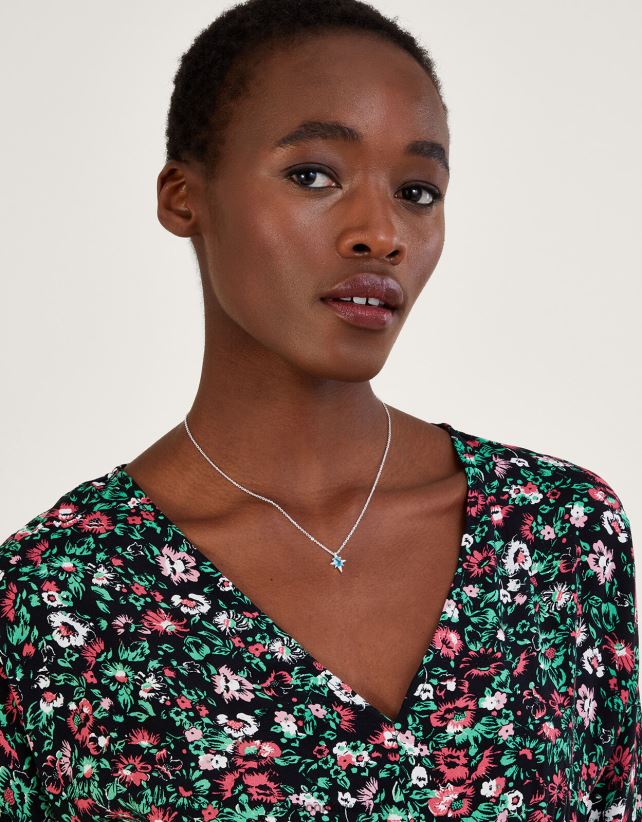 قلادة النجمة الرقيقة من الفضة الإسترليني ملحق أنيق Monsoon نحيف N4BV8X1311 - Monsoon online customer service