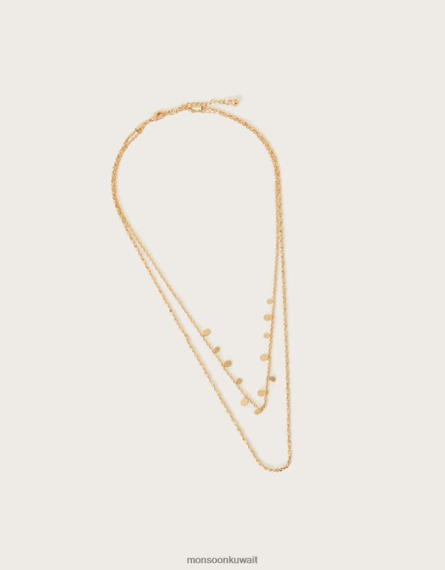 Monsoon معنى - قلادة الطبقات بسيطة ملحق رشيقة Monsoon نحيف N4BV8X1339