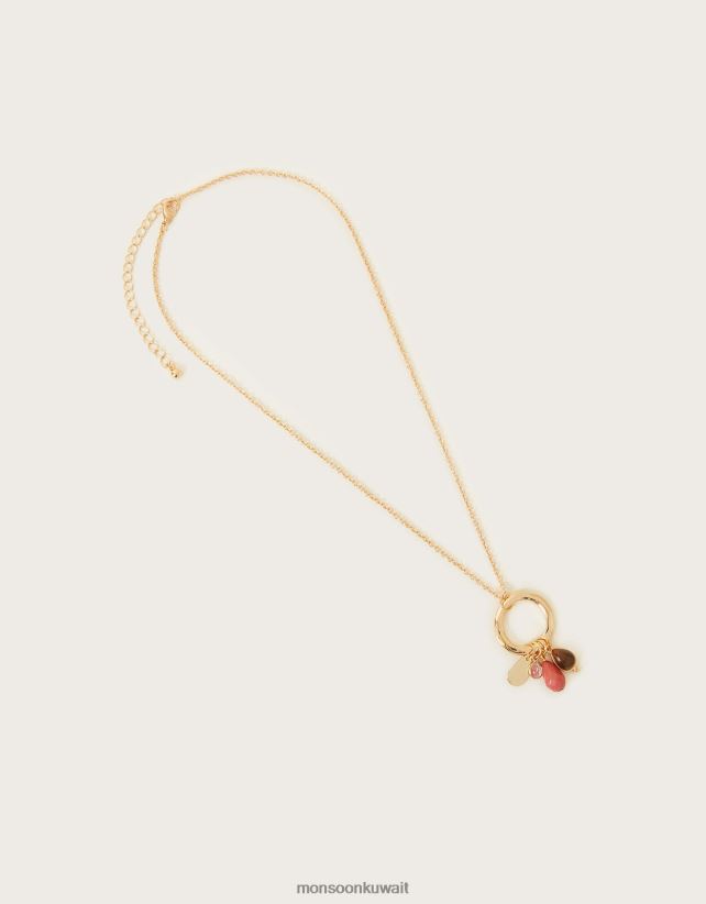 Monsoon UAE - قلادة متعددة الألوان من الخرز ملحق أنيق Monsoon نحيف N4BV8X1361
