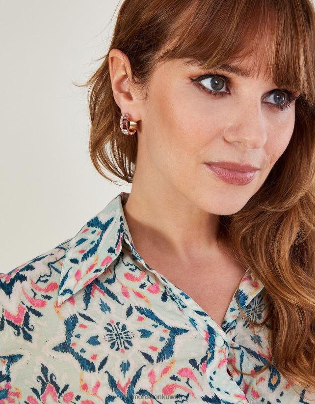 Monsoon محل - الأطواق هوجي الحجر الكريم ملحق أنيق Monsoon نحيف N4BV8X1365