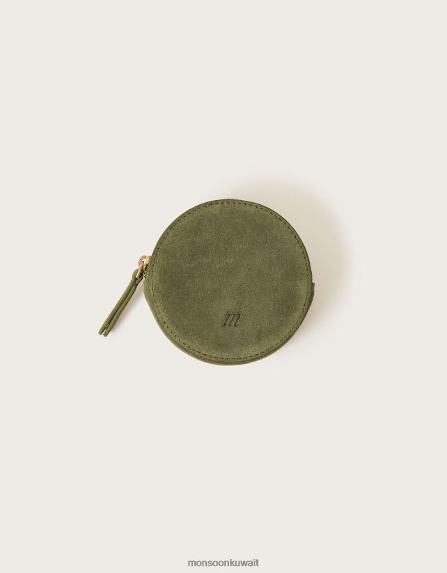 Monsoon معنى - محفظة نقود مستديرة من جلد الغزال ملحق حار Monsoon نحيف N4BV8X1381
