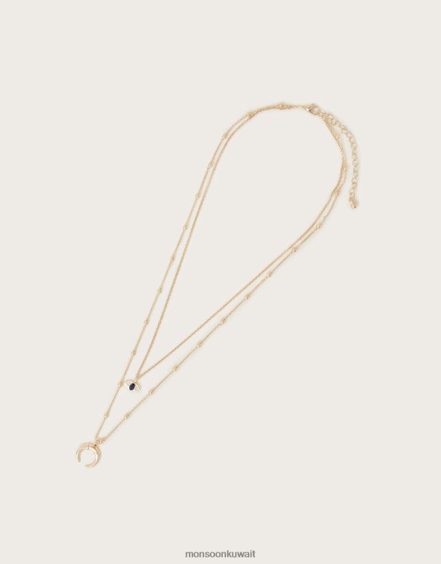 قلادة بطبقات نصف قمر ملحق أنيق Monsoon نحيف N4BV8X1393 - Monsoon children