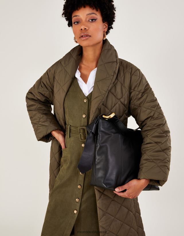 حقيبة كتف جلدية تفاصيل حلقة ملحق موضة Monsoon نحيف N4BV8X1399 - Monsoon children