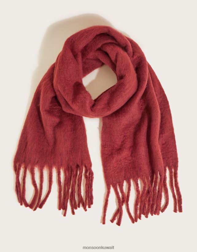 Monsoon محل - وشاح بطانية مزخرف بشراشيب ملحق حار Monsoon نحيف N4BV8X1416