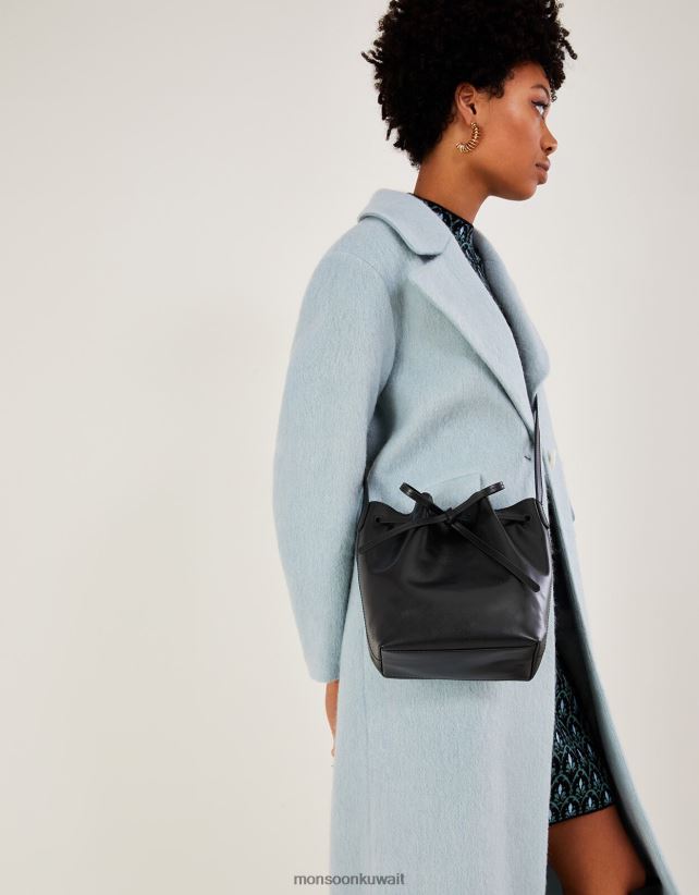 Monsoon محل - حقيبة دلو جلدية ملحق أنيق Monsoon نحيف N4BV8X1417