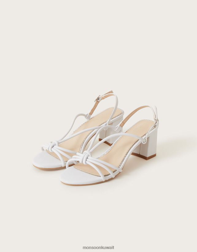 صندل بكعب سميك أحذية عاج Monsoon نحيف N4BV8X1487 - Monsoon children