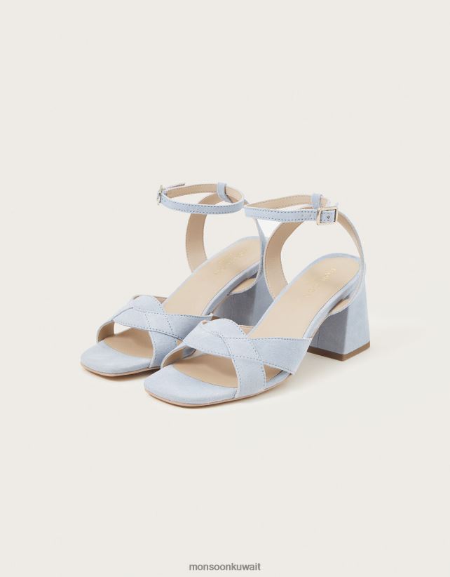 Monsoon Kuwait - الكعب من جلد الغزال أحذية أزرق Monsoon نحيف N4BV8X1537