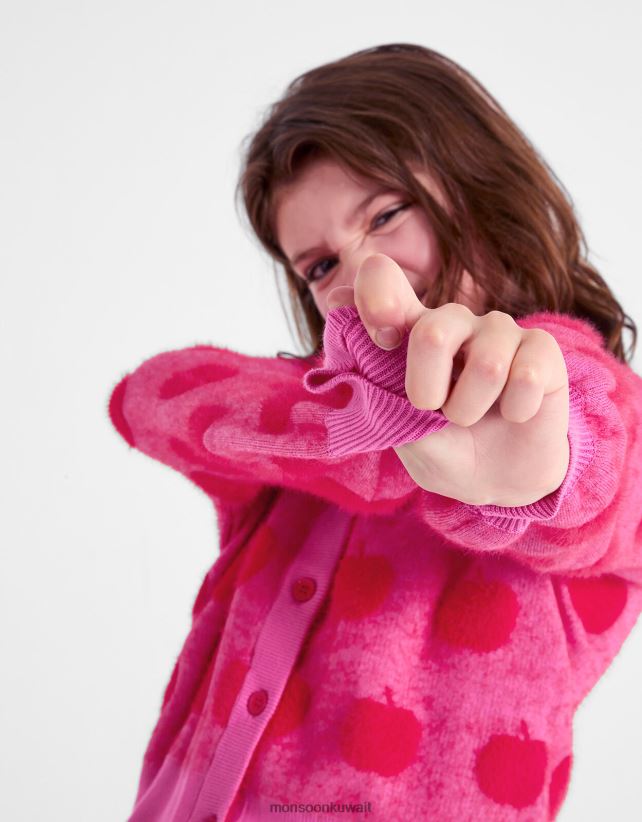 سترة متماسكة التفاح ملابس أحمر Monsoon بنت N4BV8X1591 - Monsoon online customer service