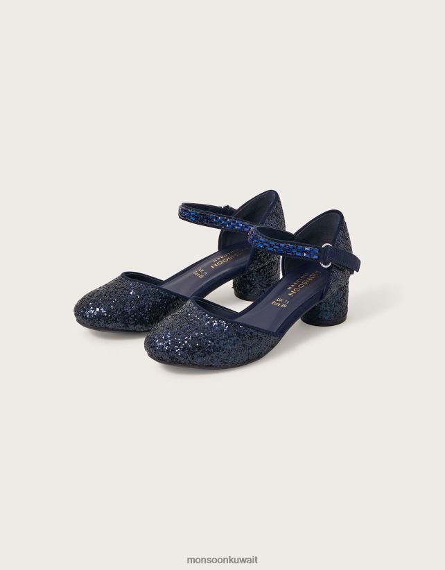 انبهار الأحذية ذات الكعب العالي المكونة من جزأين أحذية الأزرق الداكن) Monsoon بنت N4BV8X1617 - Monsoon online customer service
