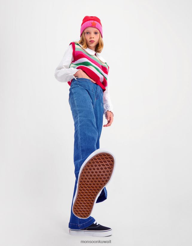 Monsoon UAE - جينز مطرز بتفاصيل نجمة ملابس أزرق Monsoon بنت N4BV8X1635