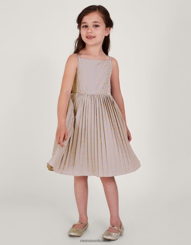 Monsoon UAE - فستان أنجلينا بطبعة كونية وكسرات ملابس الأرجواني (أرجواني) Monsoon بنت N4BV8X1675