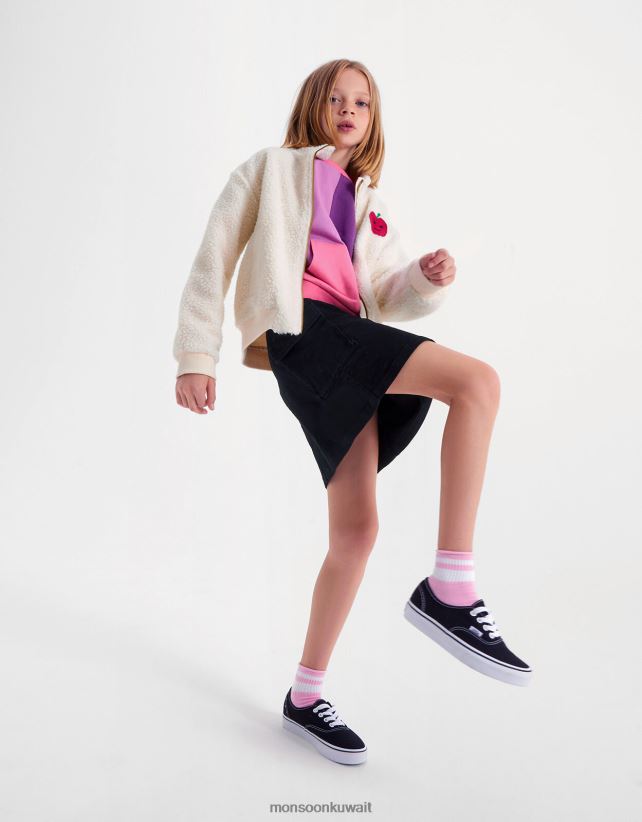 تنورة صغيرة من الدنيم ملابس أسود Monsoon بنت N4BV8X1684 - Monsoon kuwait online shopping