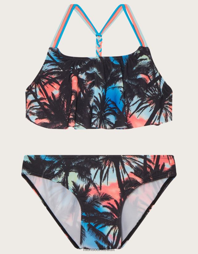 مجموعة بيكيني أومبير بكشكشة النخيل ملابس متعدد Monsoon بنت N4BV8X1705 - Monsoon kuwait online shopping