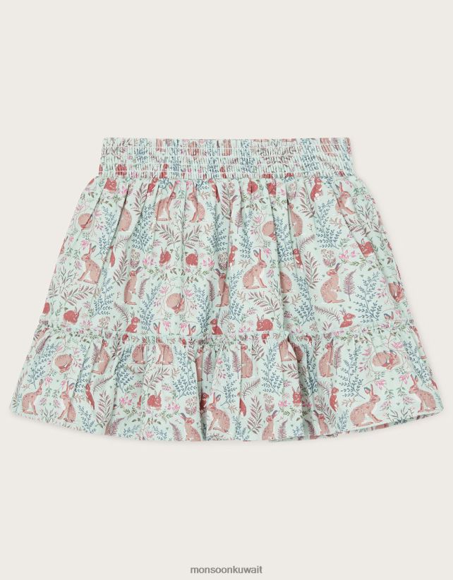 Monsoon UAE - تنورة الأرنب بالتعاون مع الصندوق العالمي للطبيعة والمملكة المتحدة ملابس أخضر Monsoon بنت N4BV8X1750