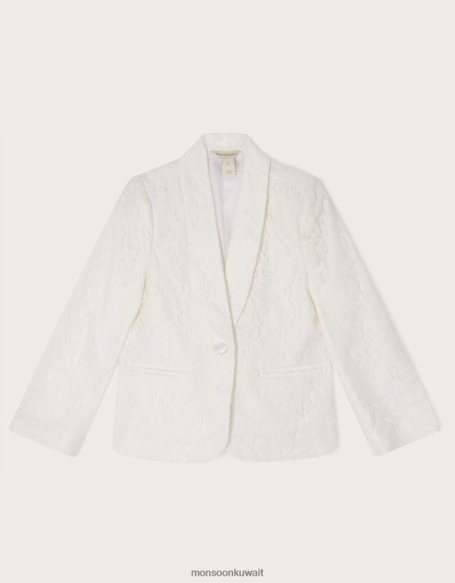 Monsoon UAE - سترة وصيفة الشرف من الدانتيل ملابس عاج Monsoon بنت N4BV8X1783