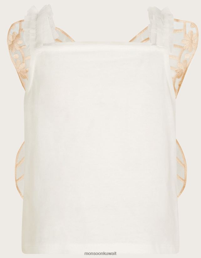 Monsoon محل - أرض العجائب بأجنحة الفراشة ذات الأشرطة العلوية ملابس عاج Monsoon بنت N4BV8X1801