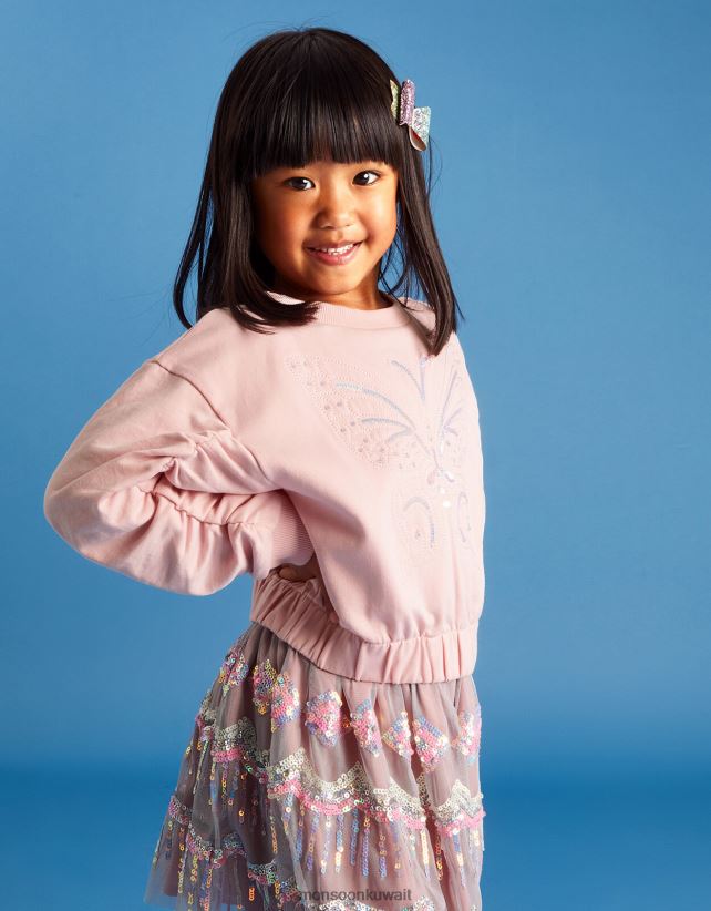 سترة المحاصيل فراشة ملابس لون القرنفل Monsoon بنت N4BV8X1820 - Monsoon kuwait avenues