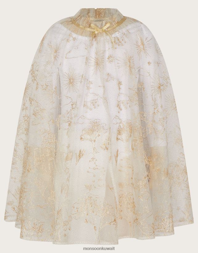 Monsoon معنى - أرض العجائب عباءة طويلة مطرزة ملابس ذهب Monsoon بنت N4BV8X1840