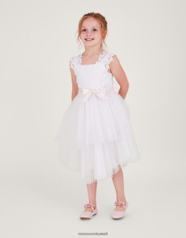 فستان زاراليا دانتيل سافير ملابس عاج Monsoon بنت N4BV8X1850 - Monsoon kuwait avenues