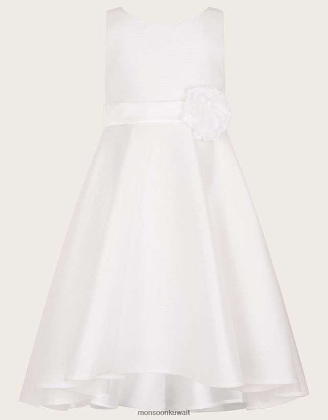 مسك الروم فستان وصيفة الشرف عالية ومنخفضة ملابس عاج Monsoon بنت N4BV8X1880 - Monsoon online customer service