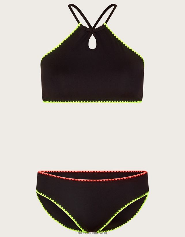 Monsoon محل - مجموعة بيكيني مقصوصة ملابس أسود Monsoon بنت N4BV8X1895