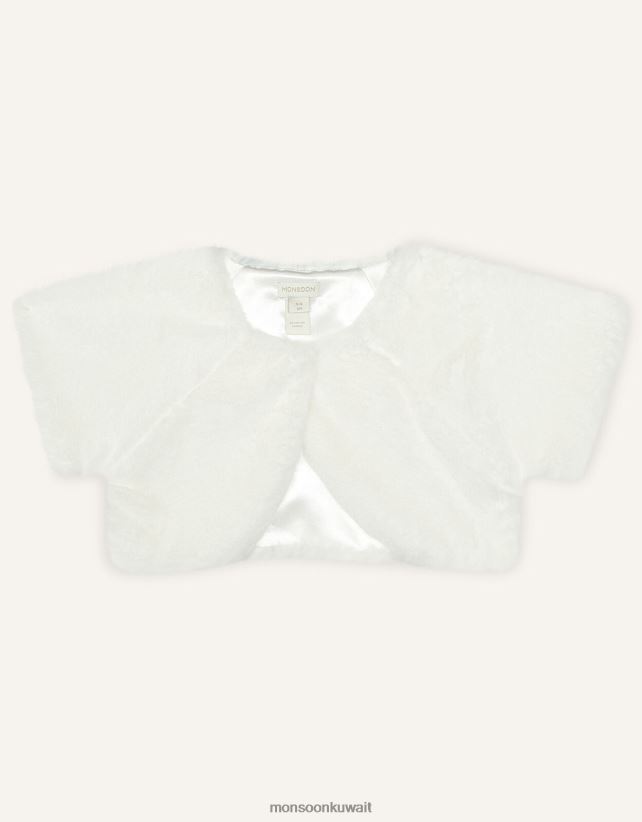 Monsoon محل - تتغاضى عن الفراء الصناعي ملابس عاج Monsoon بنت N4BV8X1926