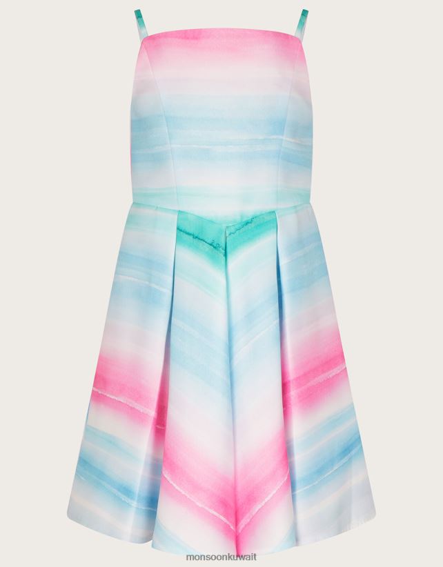 Monsoon UAE - فستان دوقة مخطط من سانتوريني ملابس عاج Monsoon بنت N4BV8X1958