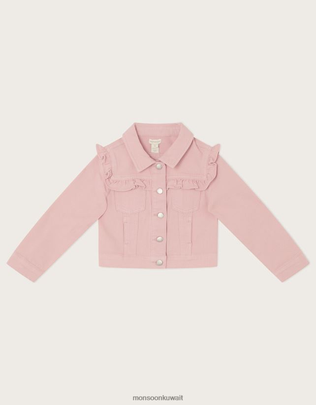 Monsoon محل - سترة حك هدب ملابس لون القرنفل Monsoon بنت N4BV8X1963