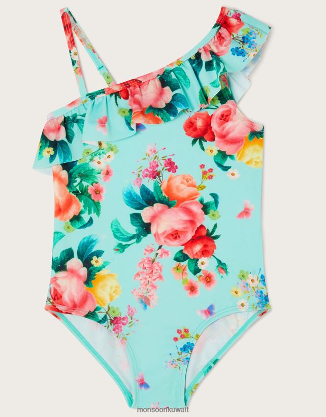 Monsoon UAE - ملابس السباحة الأزهار ملابس الأزرق (الفيروز) Monsoon بنت N4BV8X1964