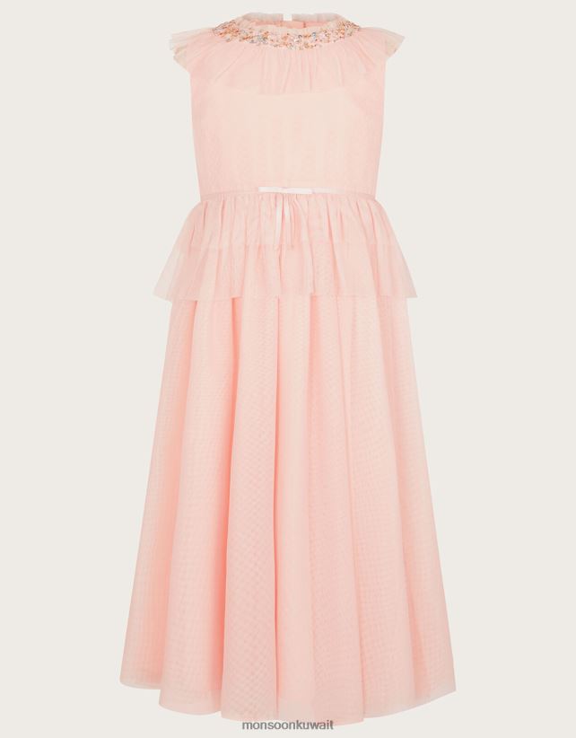 فستان ماكسي من أرض العجائب ملابس الوردي (الوردي الشاحب) Monsoon بنت N4BV8X1967 - Monsoon kuwait avenues