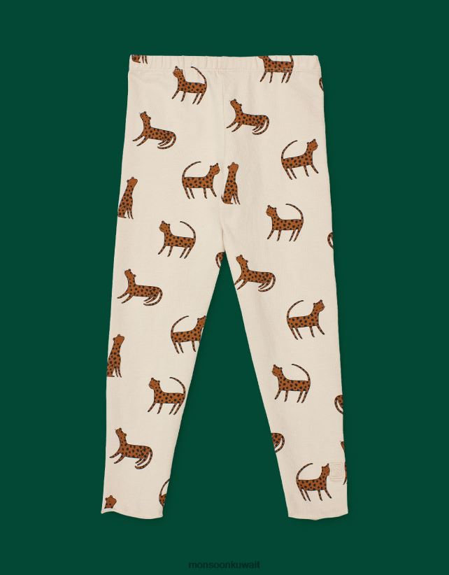 ليوود ماري طماق طباعة الفهد ملابس كريم Monsoon أطفال N4BV8X1971 - Monsoon kuwait avenues