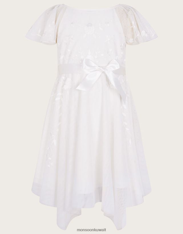 Monsoon Kuwait - فستان أميليا من التول المطرز ملابس عاج Monsoon بنت N4BV8X1990