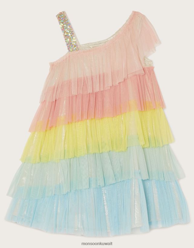 Monsoon accessorize - فستان ديسكو ملون بكتف واحد ملابس متعدد Monsoon بنت N4BV8X1994